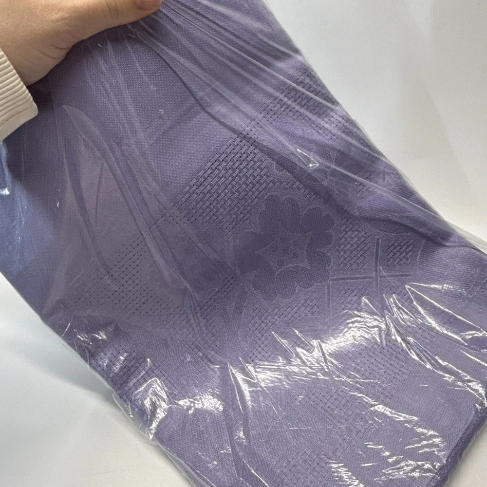 Vintage Irish Linen Tablecloth Lilac Purple 64